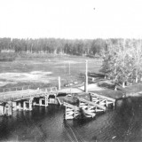 Старый мост. Быки. 1945.