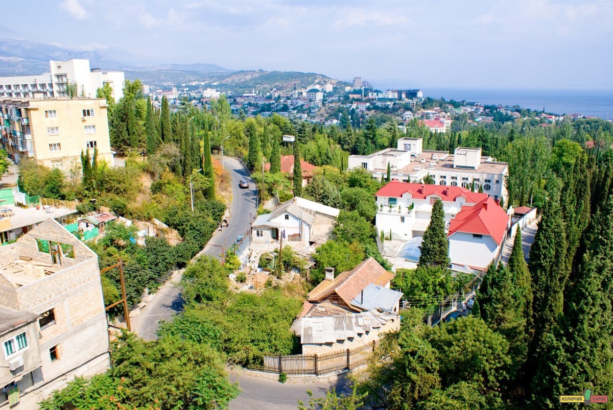 43-03 Крым. г. Алушта. Вид города.