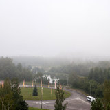 Туман в Сарове, конец августа 2012 г.