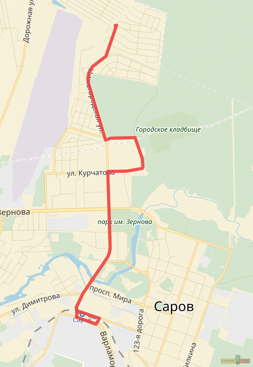 схема маршрута 11