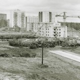 Стройка на Комсомольской площади, 1974 г.