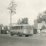 Автобус ЗИЛ-158В на ул. Силкина, июль 1978 г.