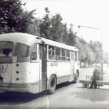 Автобус ЗИЛ-158В на ул. Шверника, 1978 г., маршрут №2