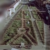 Монастырская площадь, вид с колокольни на восток, 1960 г.